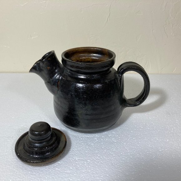 Hand Thrown Pottery Teapot Signed Bogdanowitz - Picture 2 of 8